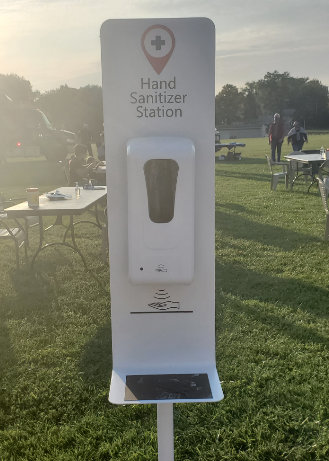 hand sanitizing station 